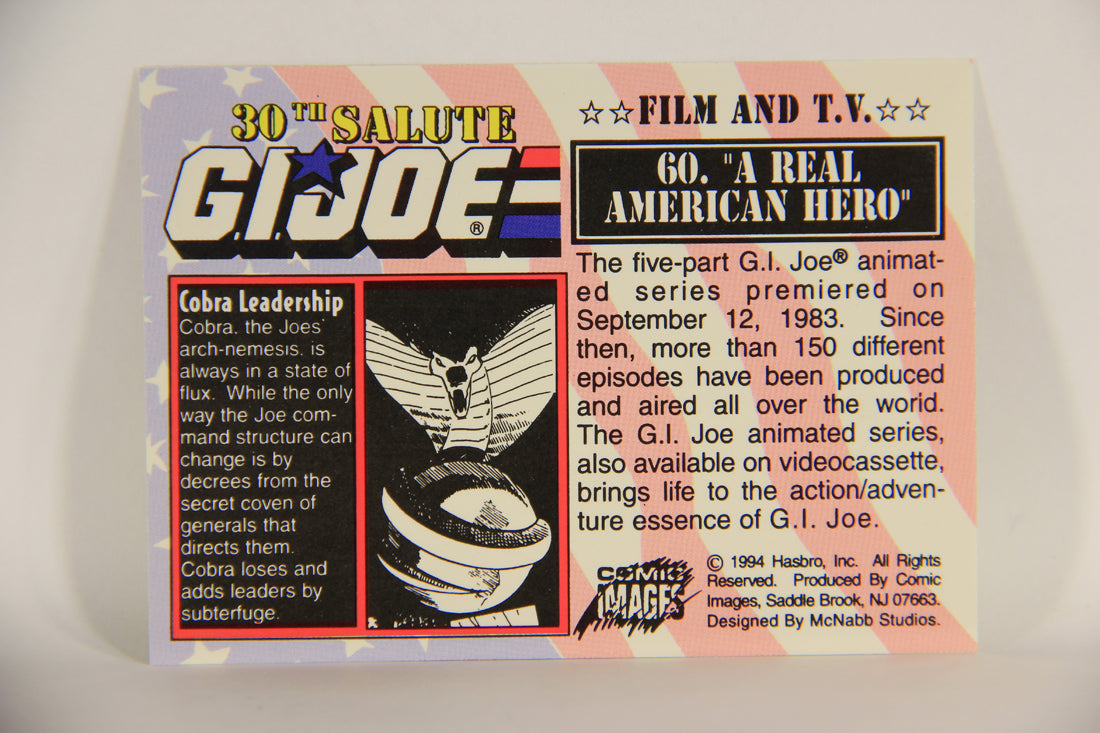 GI Joe 30th Salute 1994 Trading Card #60 A Real American Hero ENG L010563