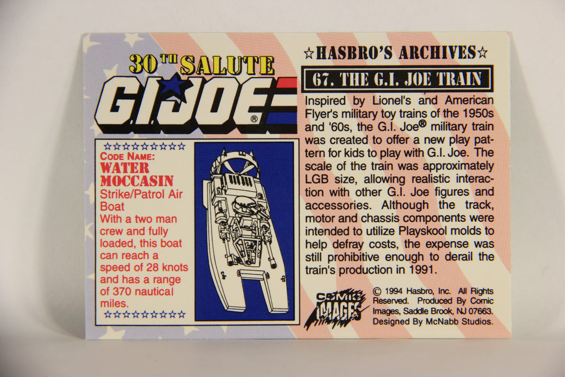 GI Joe 30th Salute 1994 Trading Card NO TOY #67 The G.I. Joe Train ENG L010565