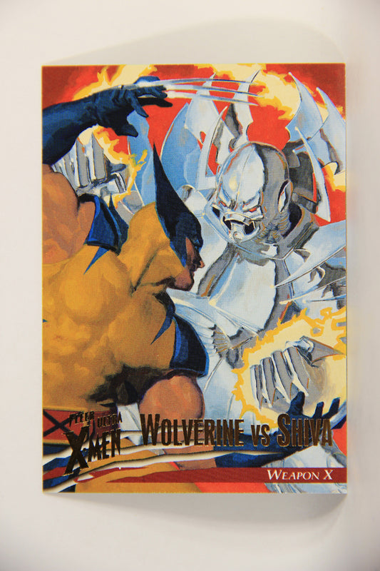 X-Men Fleer Ultra Wolverine 1996 Trading Card #5 Wolverine Vs Shiva L010668