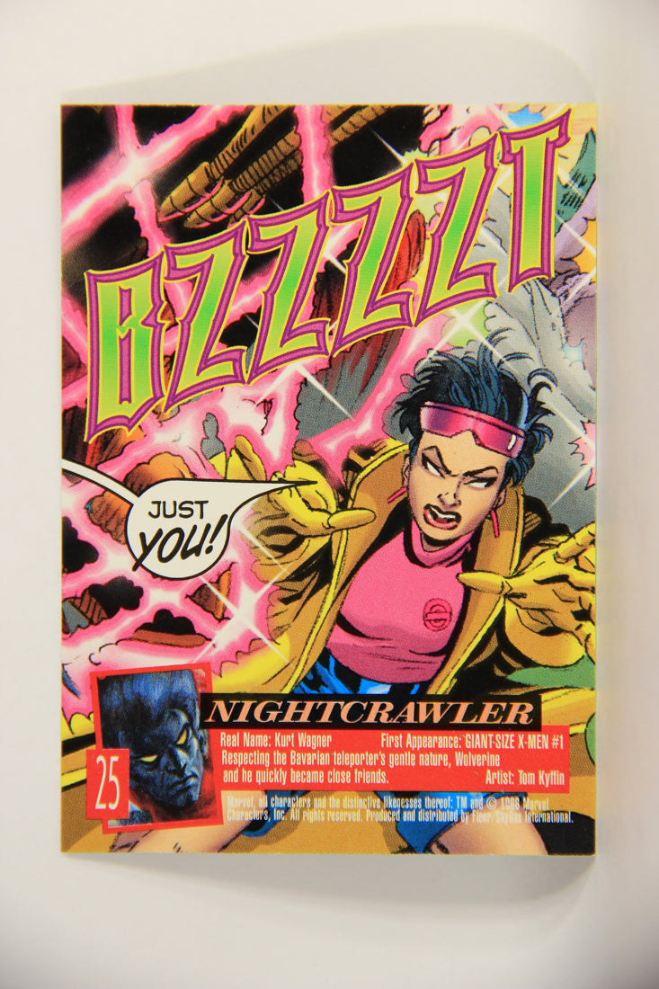 X-Men Fleer Ultra Wolverine 1996 Trading Card #25 Nightcrawler L010687