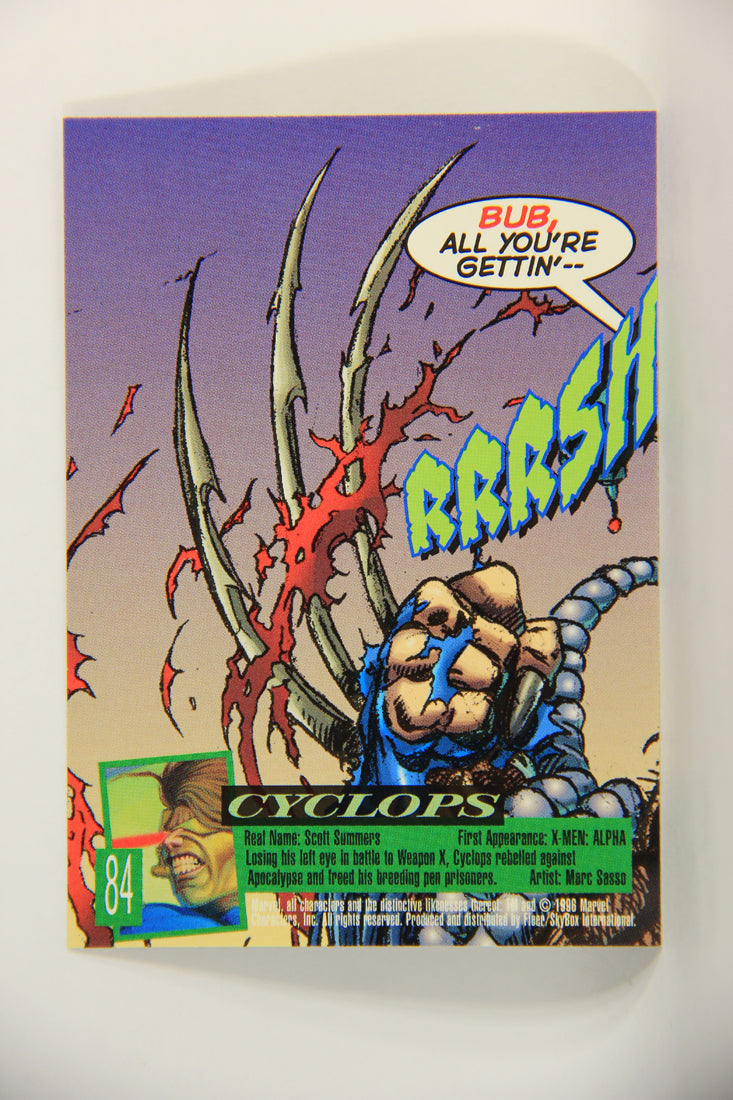 X-Men Fleer Ultra Wolverine 1996 Trading Card #84 Cyclops L010746