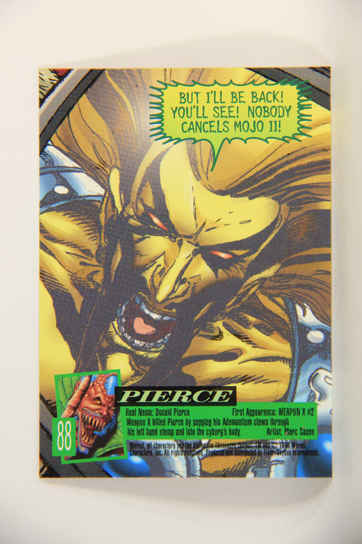 X-Men Fleer Ultra Wolverine 1996 Trading Card #88 Pierce L010750