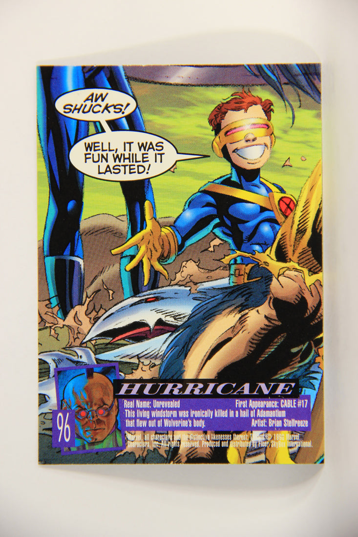 X-Men Fleer Ultra Wolverine 1996 Trading Card #96 Hurricane L010757