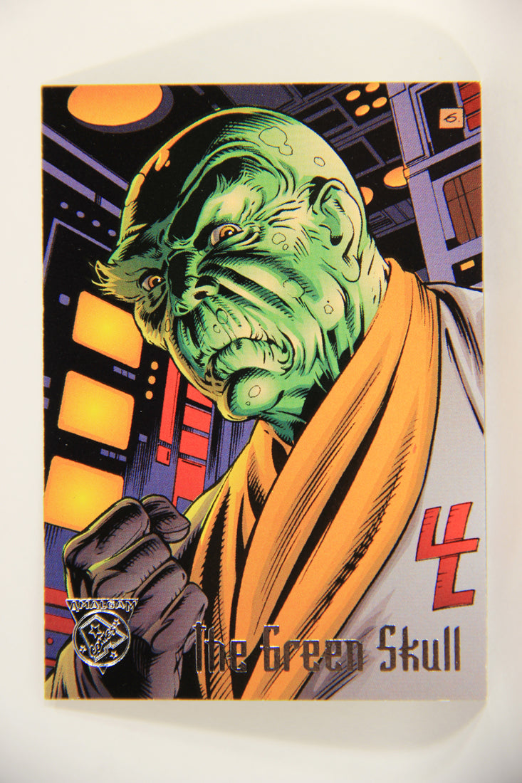 Amalgam Comics 1996 Marvel DC Trading Card #60 The Green Skull L010820