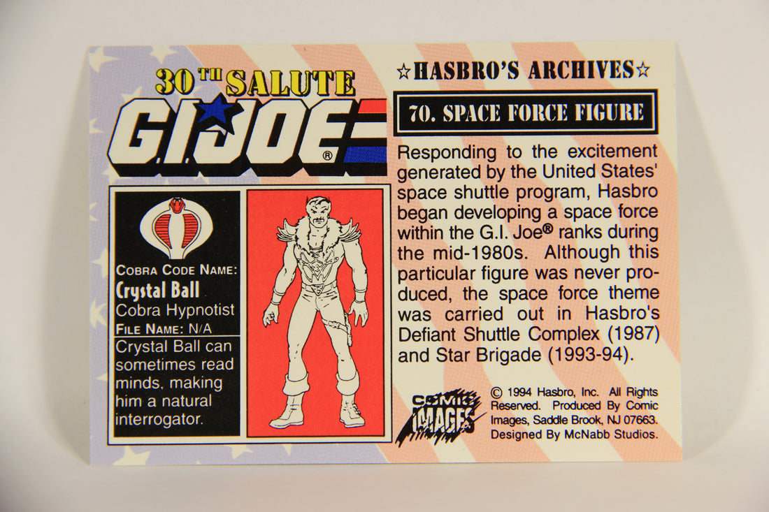 GI Joe 30th Salute 1994 Trading Card #70 Space Force Figure ENG L010984