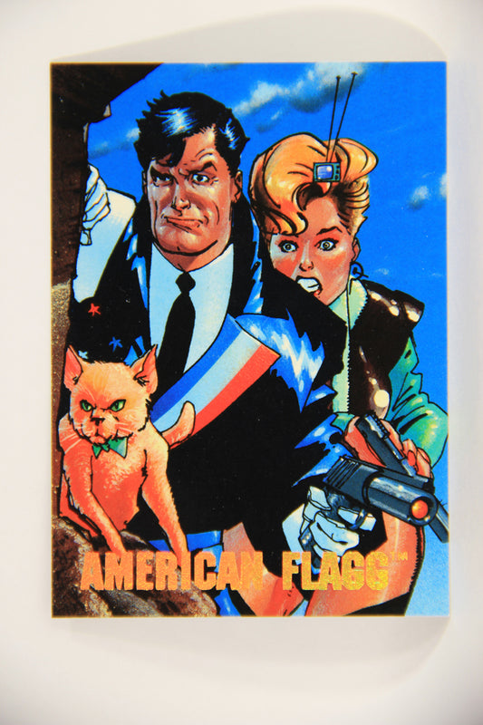 The Creators Universe 1993 Trading Card #2 American Flagg ENG L011089
