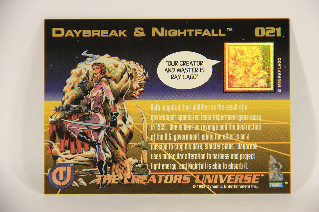 The Creators Universe 1993 Trading Card #21 Daybreak & Nightfall ENG L011098