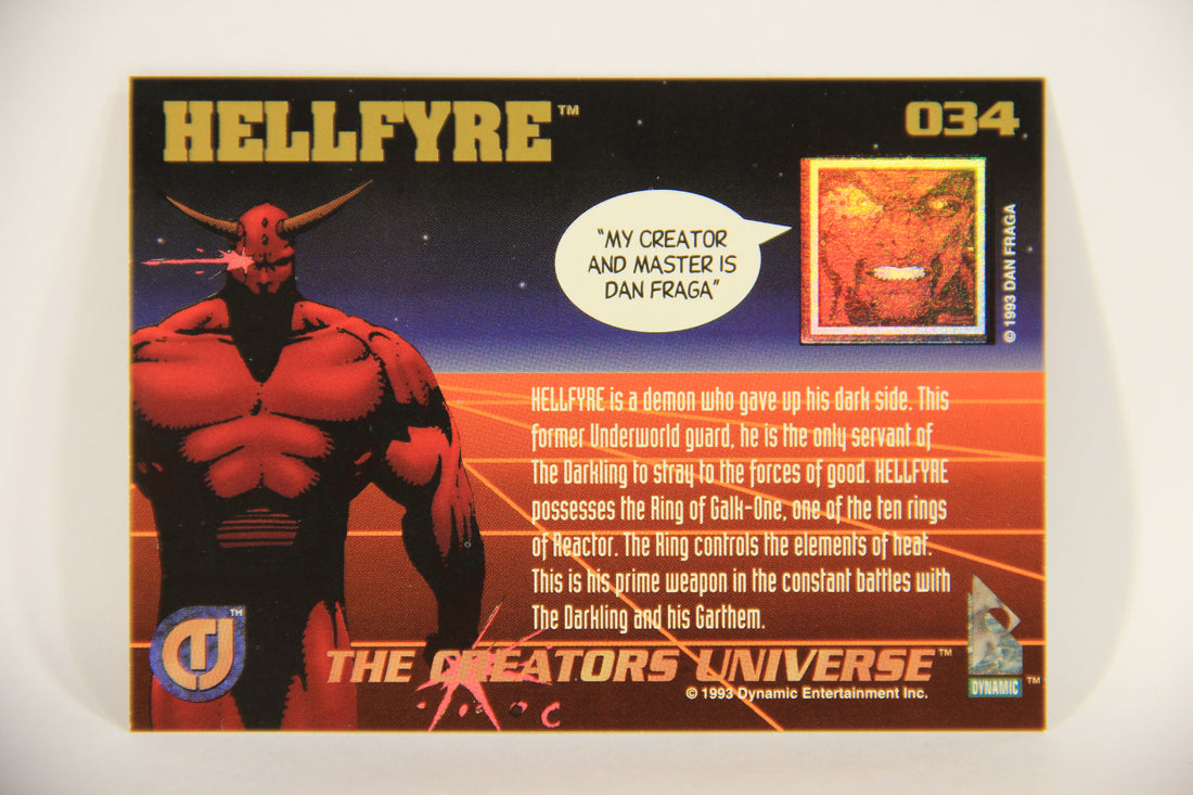 The Creators Universe 1993 Trading Card #34 Hellfyre ENG L011111