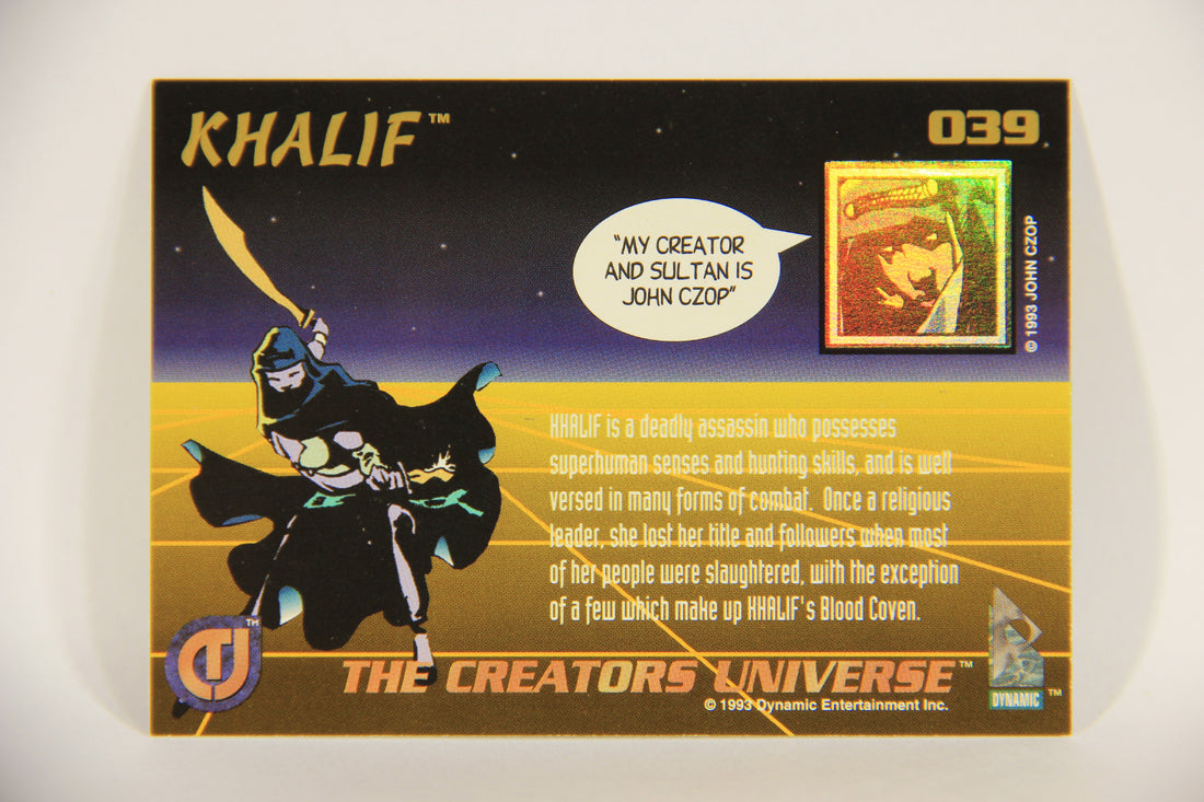 The Creators Universe 1993 Trading Card #39 Khalif ENG L011116