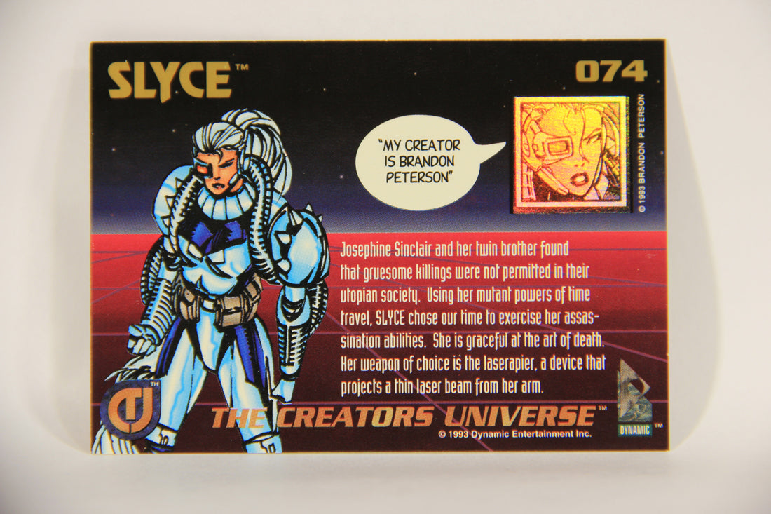 The Creators Universe 1993 Trading Card #74 Slyce ENG L011152