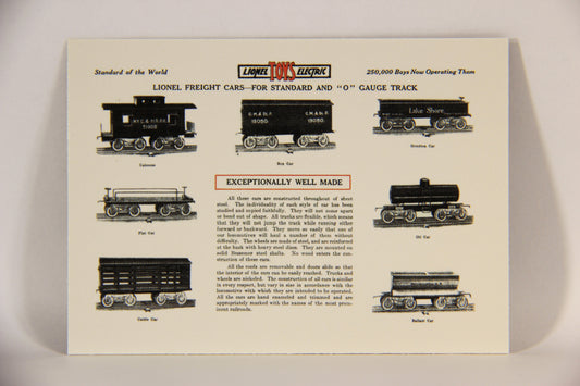 Lionel Greatest Trains 1998 Trading Card #6 - 1915 Early Freight Rolling Stock ENG L011234