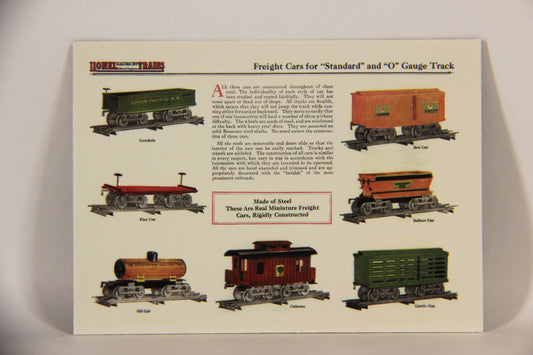 Lionel Greatest Trains 1998 Card #15 - 1923 Early-20s Rolling Stock Both Standard And O Gauge ENG L011243
