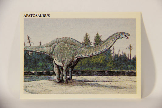 Dinosaurs The Mesozoic Era 1993 Vintage Trading Card #10 Apatosaurus ENG L011303
