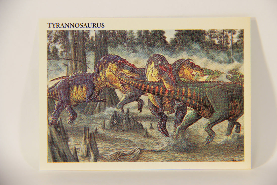 Dinosaurs The Mesozoic Era 1993 Vintage Trading Card #12 Tyrannosaurus ENG L011305