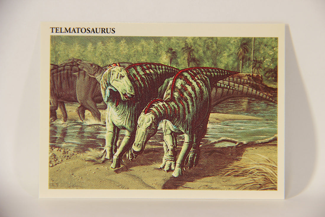 Dinosaurs The Mesozoic Era 1993 Vintage Trading Card #22 Telmatosaurus ENG L011315