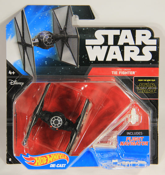 Star Wars Hot Wheels Die-Cast Flight Navigator #8 First Order TIE Fighter NO ANTENNA L011523