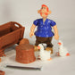 Asterix Toycloud Play Action Figure 1980 Arborix & Dentifix Farmers L011538