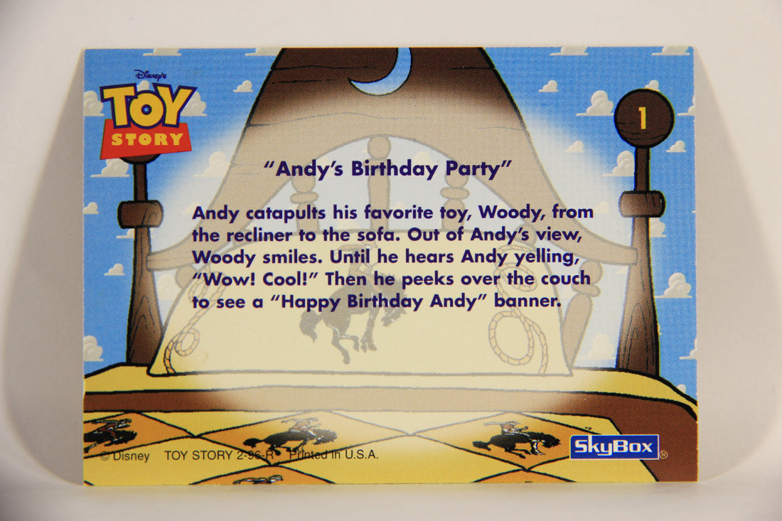 Toy Story 1996 Series 2 Trading Card #1 Andy's Birthday Party ENG L011541