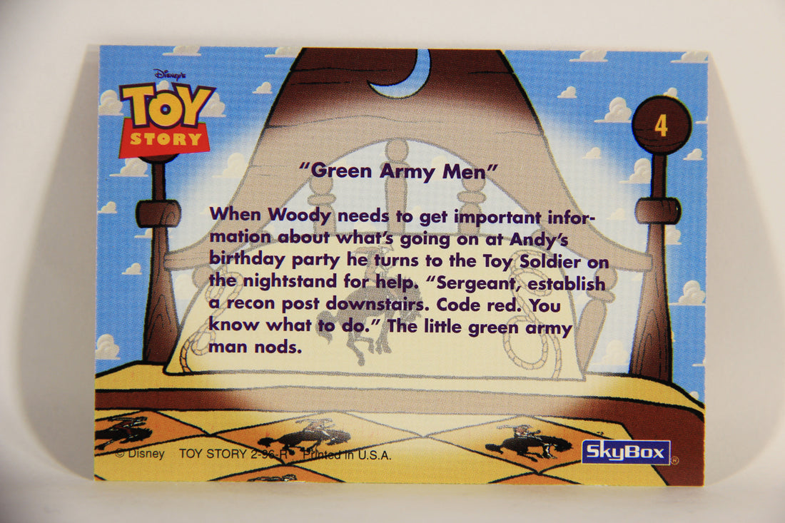 Toy Story 1996 Series 2 Trading Card #4 Green Army Men ENG L011544