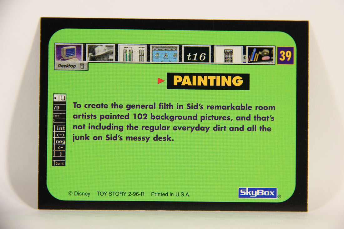 Toy Story 1996 Series 2 Trading Card #39 Painting Back Stage Secrets ENG L011579