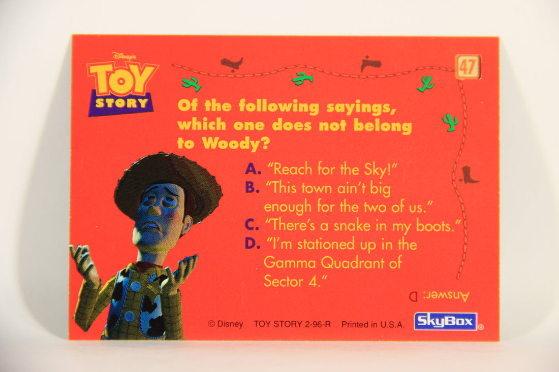 Toy Story 1996 Series 2 Trading Card #47 Woody ENG L011587