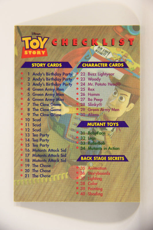 Toy Story 1996 Series 2 Trading Card #50 Checklist ENG L011590