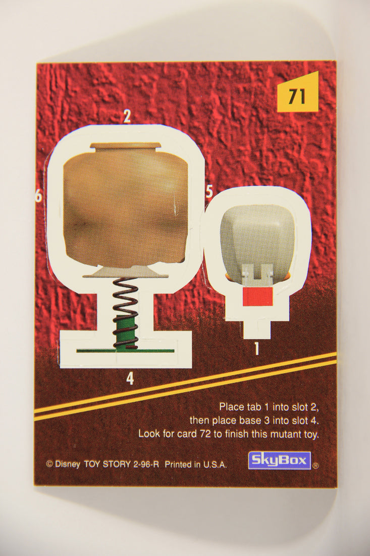 Toy Story 1996 Series 2 Trading Card #71 Ducky Head And Torso ENG L011611