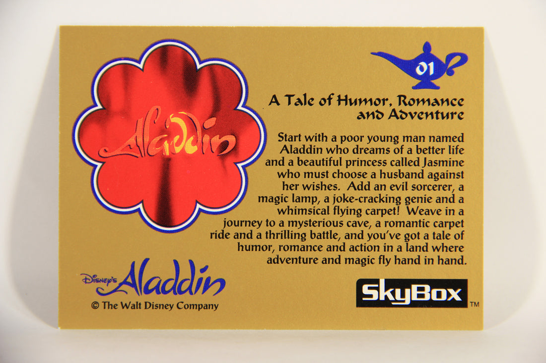 Aladdin 1993 Trading Card #1 A Tale Of Humor Romance And Adventure ENG SkyBox L011615