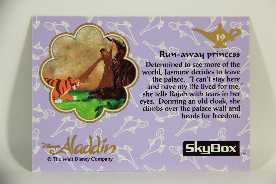 Aladdin 1993 Trading Card #19 Run-Away Princess ENG SkyBox L011633