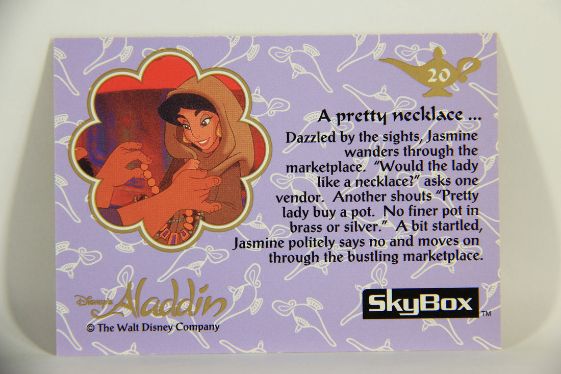 Aladdin 1993 Trading Card #20 A Pretty Necklace ENG SkyBox L011634