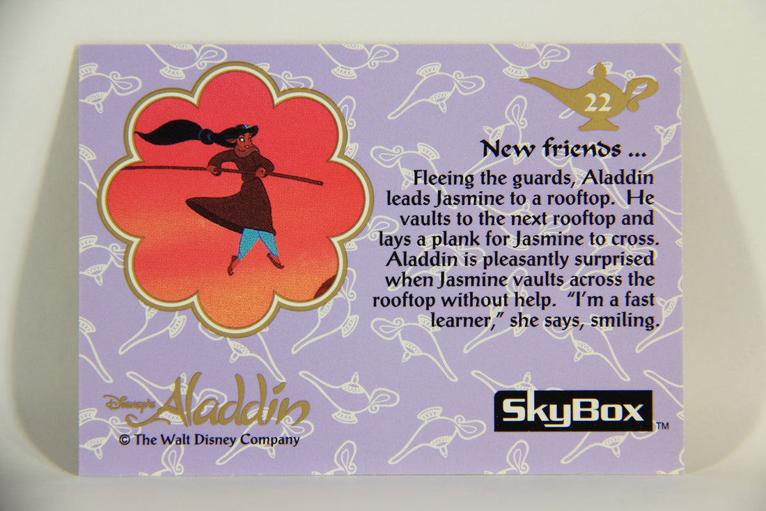 Aladdin 1993 Trading Card #22 New Friends ENG SkyBox L011636