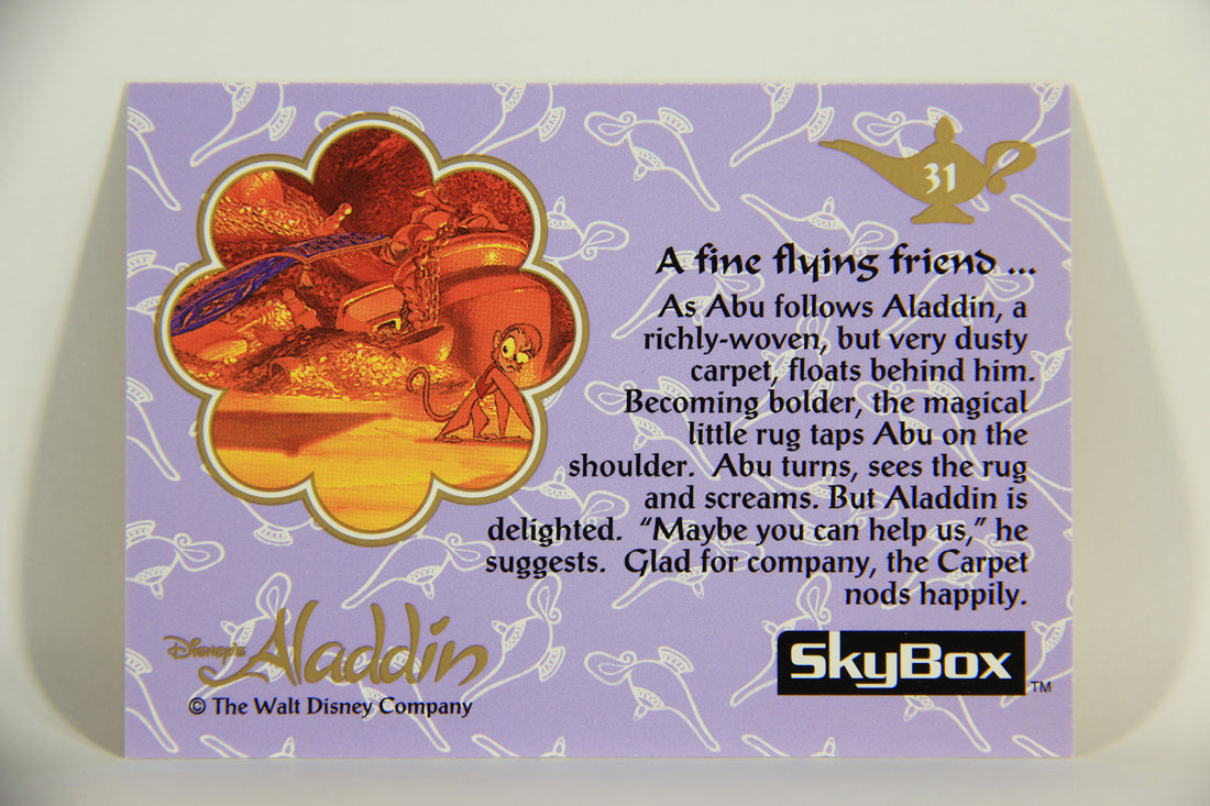 Aladdin 1993 Trading Card #31 A Fine Flying Friend ENG SkyBox L011645
