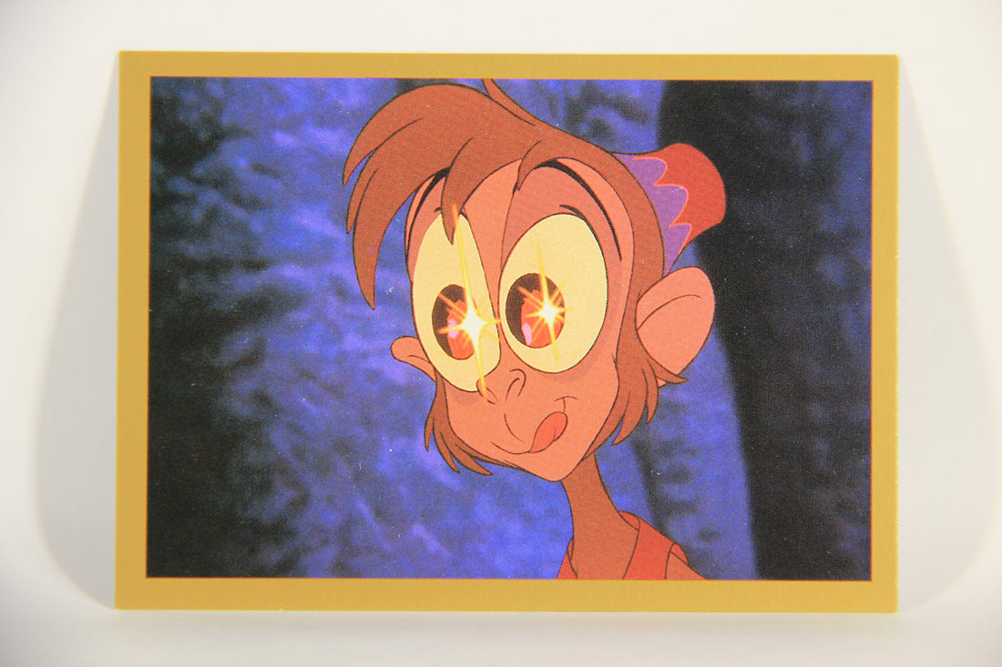 Aladdin 1993 Trading Card #33 Abu And The Monkey Idol ENG SkyBox L011647