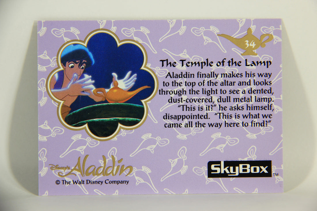 Aladdin 1993 Trading Card #34 The Temple Of The Lamp ENG SkyBox L011648