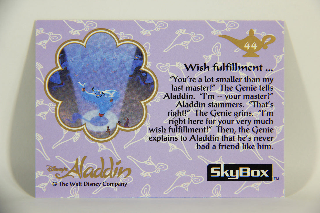 Aladdin 1993 Trading Card #44 Wish Fulfillment ENG SkyBox L011658