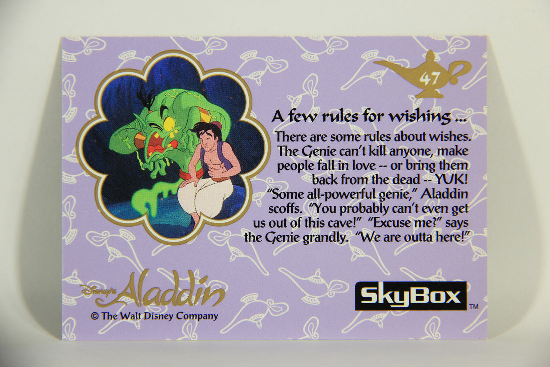 Aladdin 1993 Trading Card #47 A Few Rules For Wishing ENG SkyBox L011661