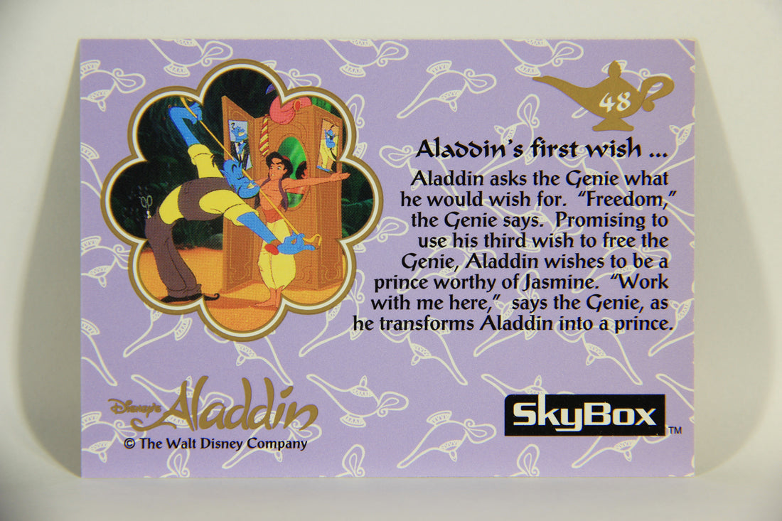 Aladdin 1993 Trading Card #48 Aladdin's First Wish ENG SkyBox L011662