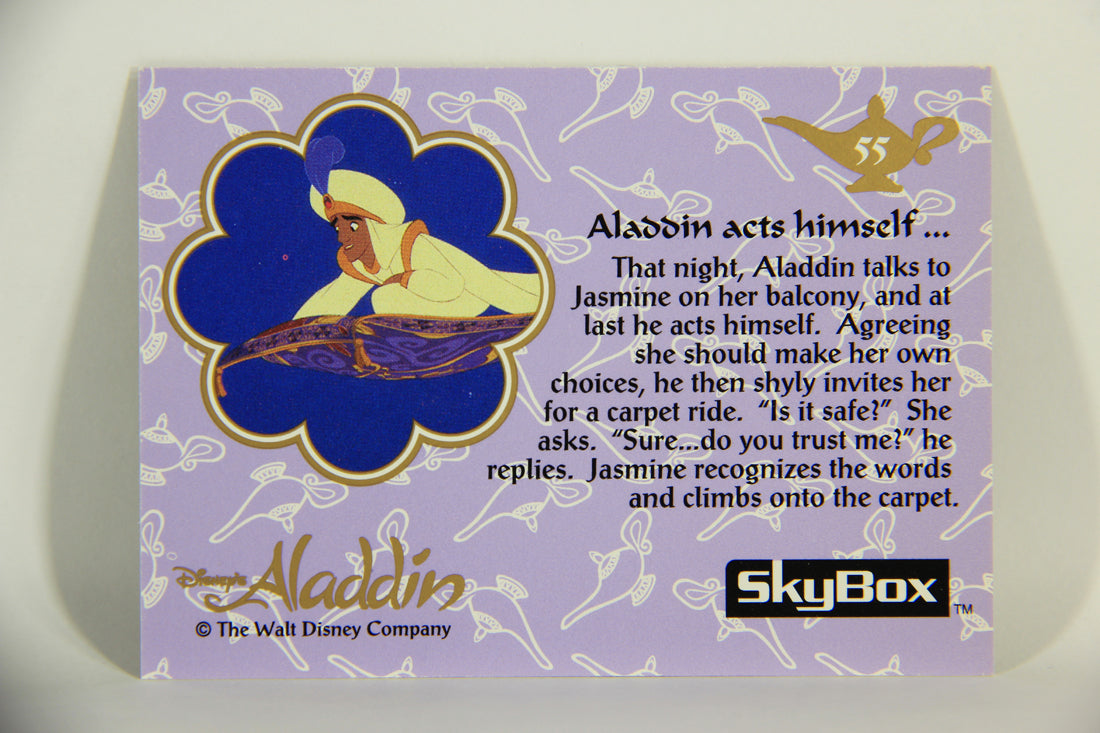 Aladdin 1993 Trading Card #55 Aladdin Acts Himself ENG SkyBox L011669