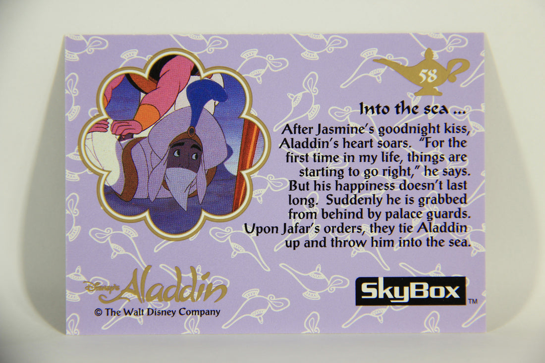 Aladdin 1993 Trading Card #58 Into The Sea ENG SkyBox L011672