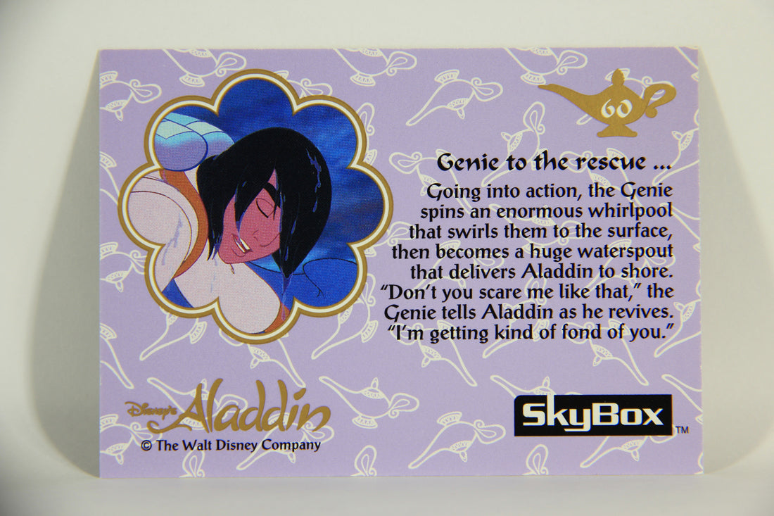 Aladdin 1993 Trading Card #60 Genie To The Rescue ENG SkyBox L011674