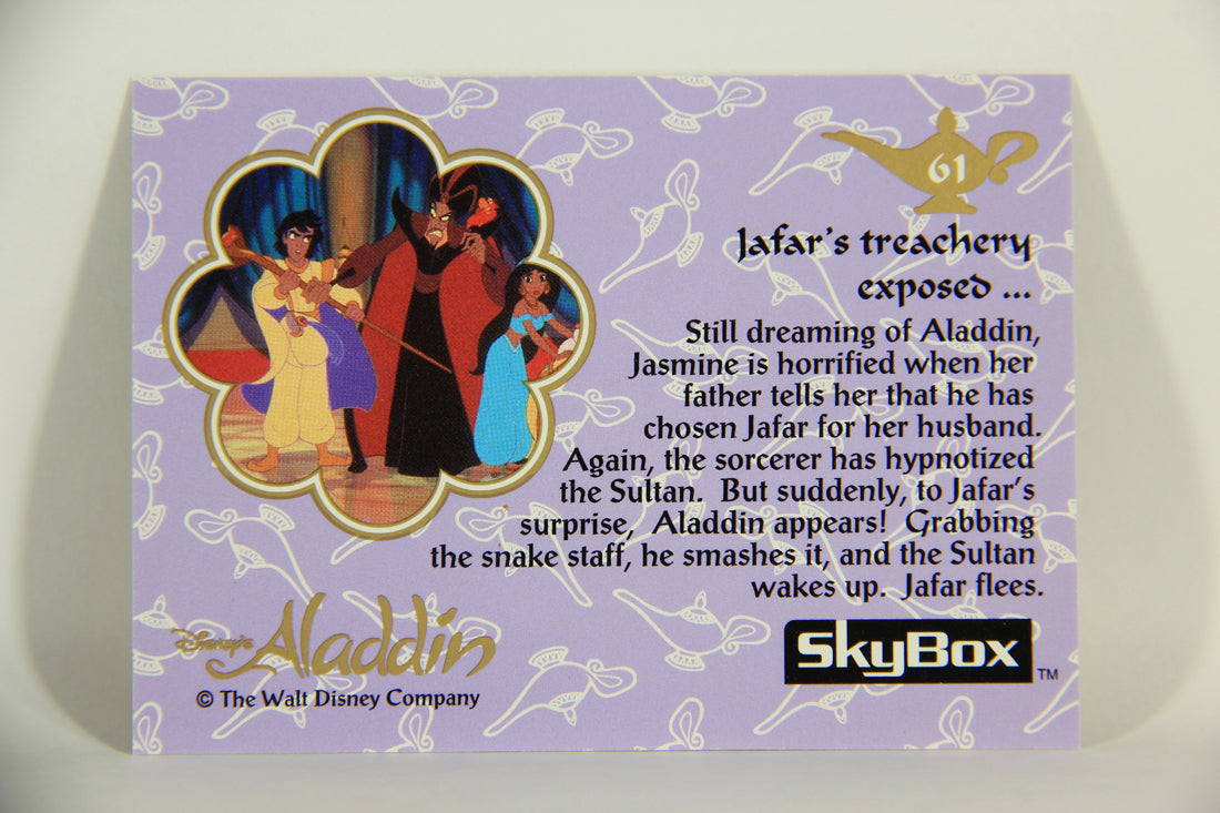 Aladdin 1993 Trading Card #61 Jafar's Treachery Exposed ENG SkyBox L011675