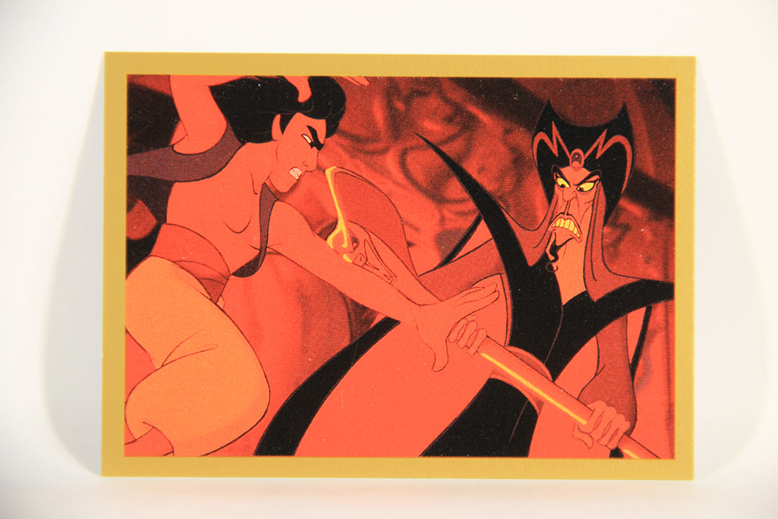 Aladdin 1993 Trading Card #71 Aladdin Battles Jafar ENG SkyBox L011685