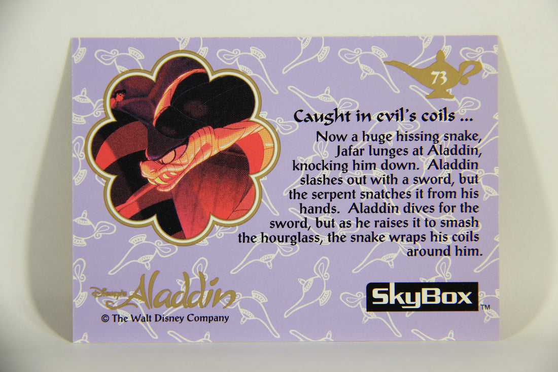 Aladdin 1993 Trading Card #73 Caught In Evil's Coils ENG SkyBox L011687