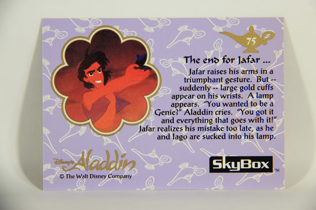 Aladdin 1993 Trading Card #75 The End For Jafar ENG SkyBox L011689