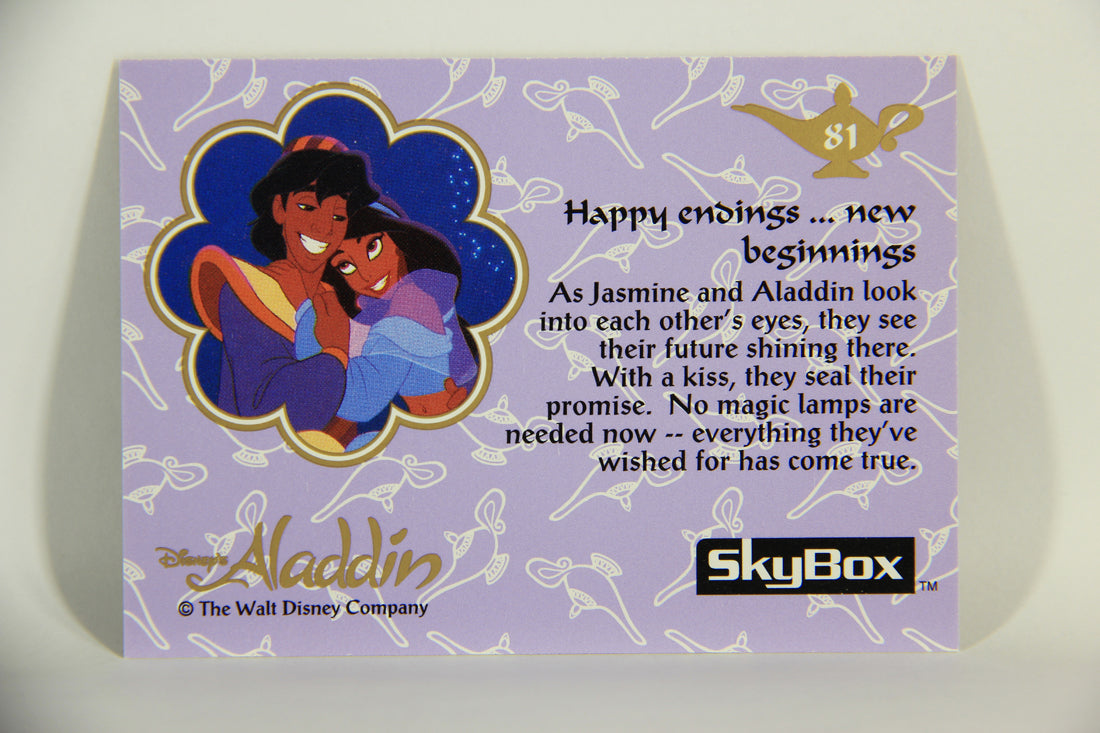 Aladdin 1993 Trading Card #81 Happy Endings New Beginnings ENG SkyBox L011695