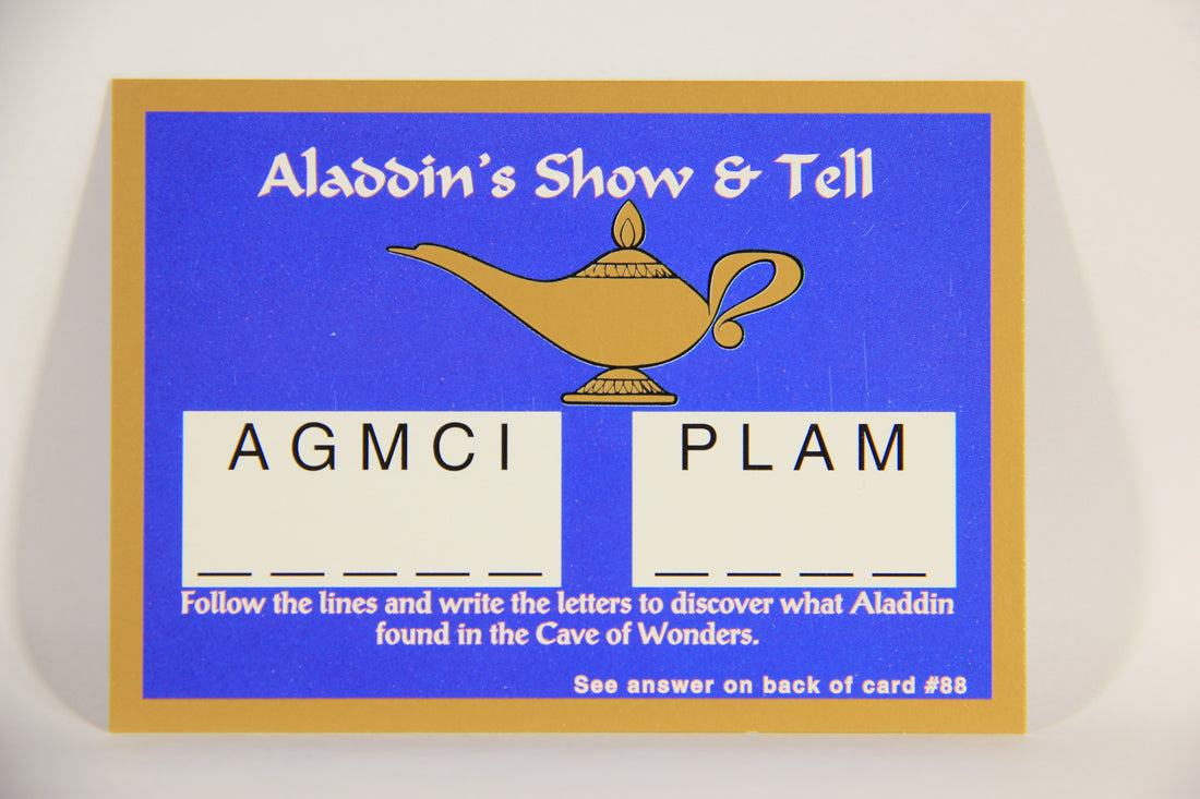 Aladdin 1993 Trading Card #82 Aladdin's Show & Tell ENG SkyBox L011696