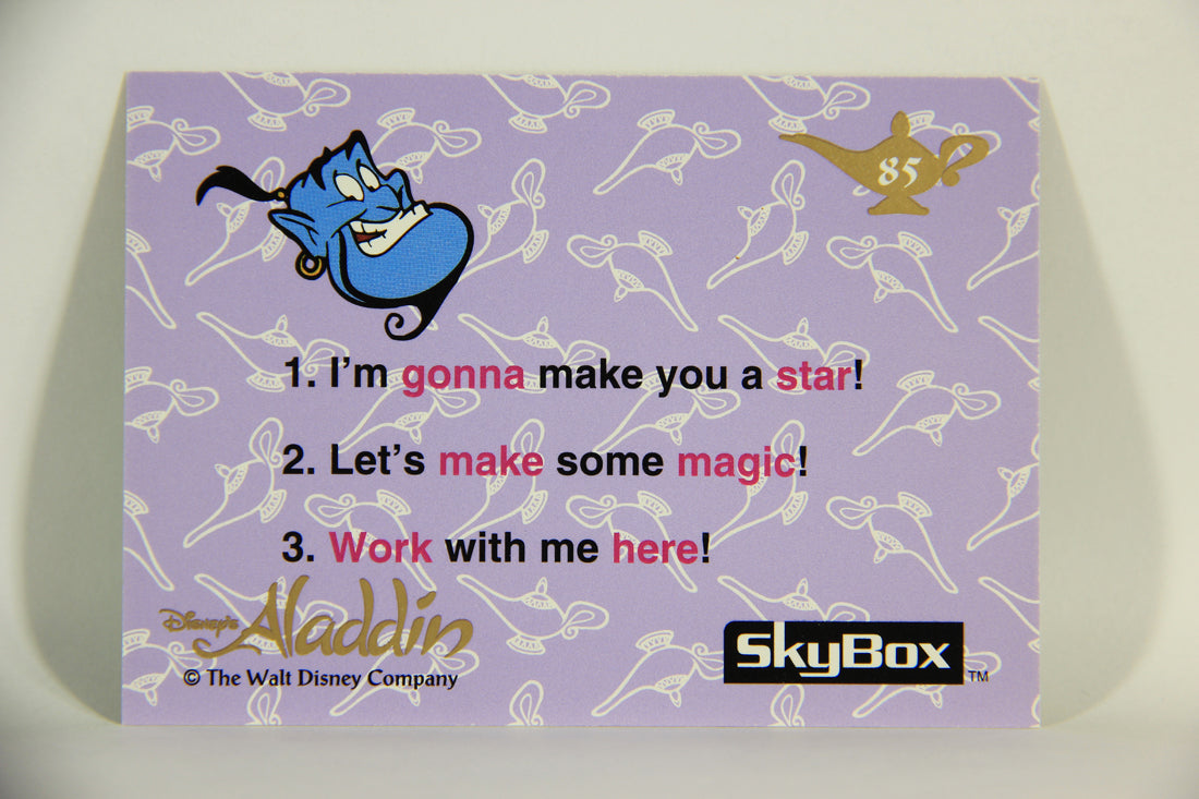 Aladdin 1993 Trading Card #85 Jasmine's Secret Wish ENG SkyBox L011699