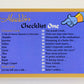 Aladdin 1993 Trading Card #89 Checklist One ENG SkyBox L011703