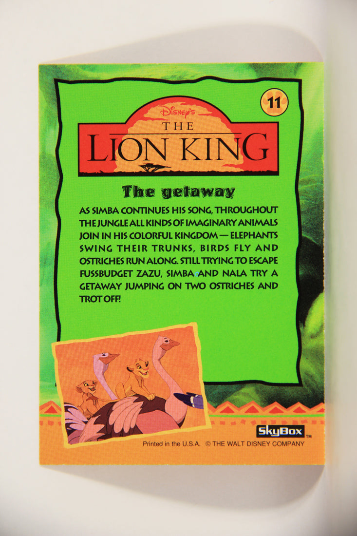 The Lion King 1994 Trading Card #11 The Getaway ENG L011716