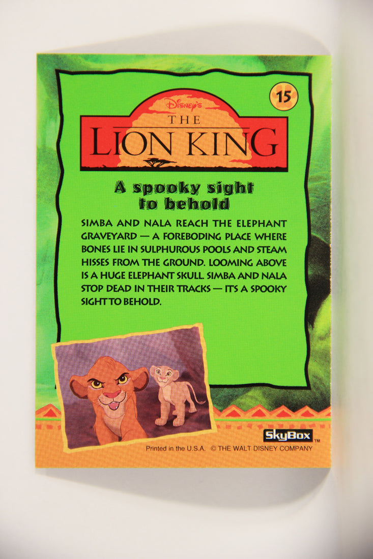 The Lion King 1994 Trading Card #15 A Spooky Sight To Behold ENG L011720